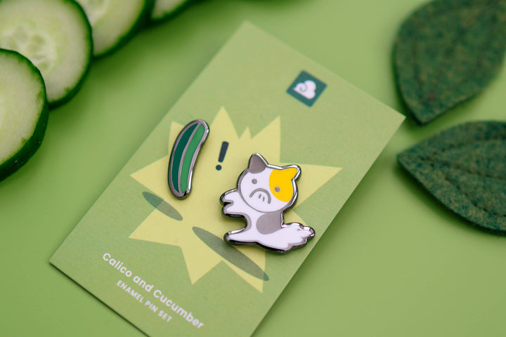Enamel Pin - Calico and Cucumber