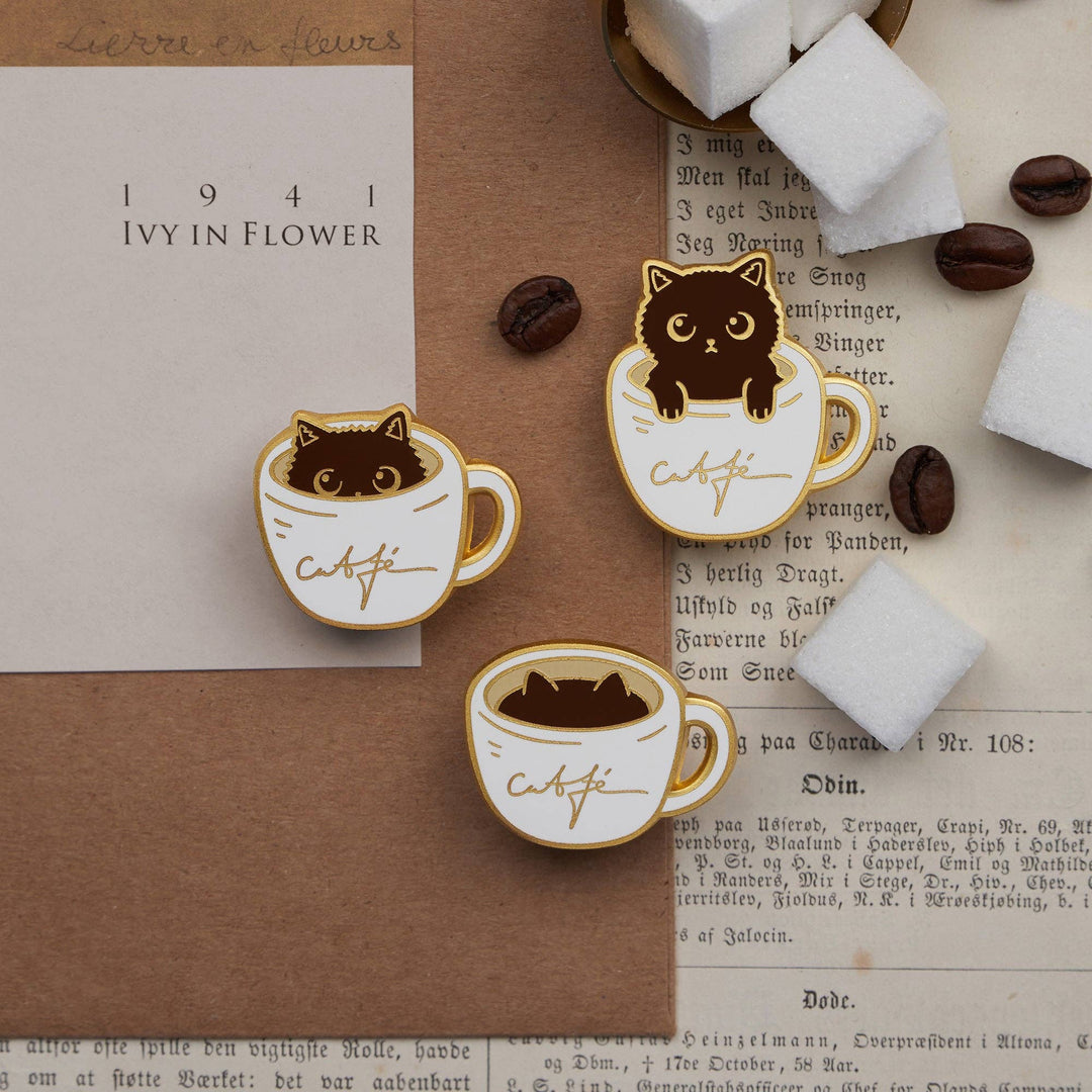 Daparo Enamel Pins "CATfé"