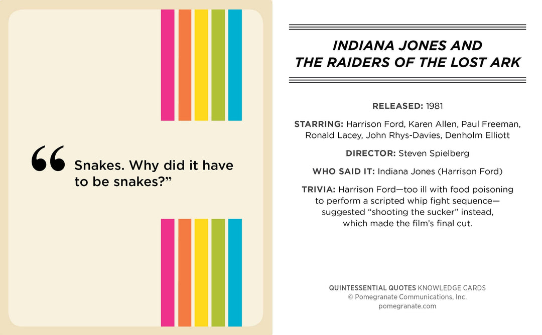 Quintessential Quotes: A Quiz Deck on Movies of the ’80s, ’90s &amp; 2000s