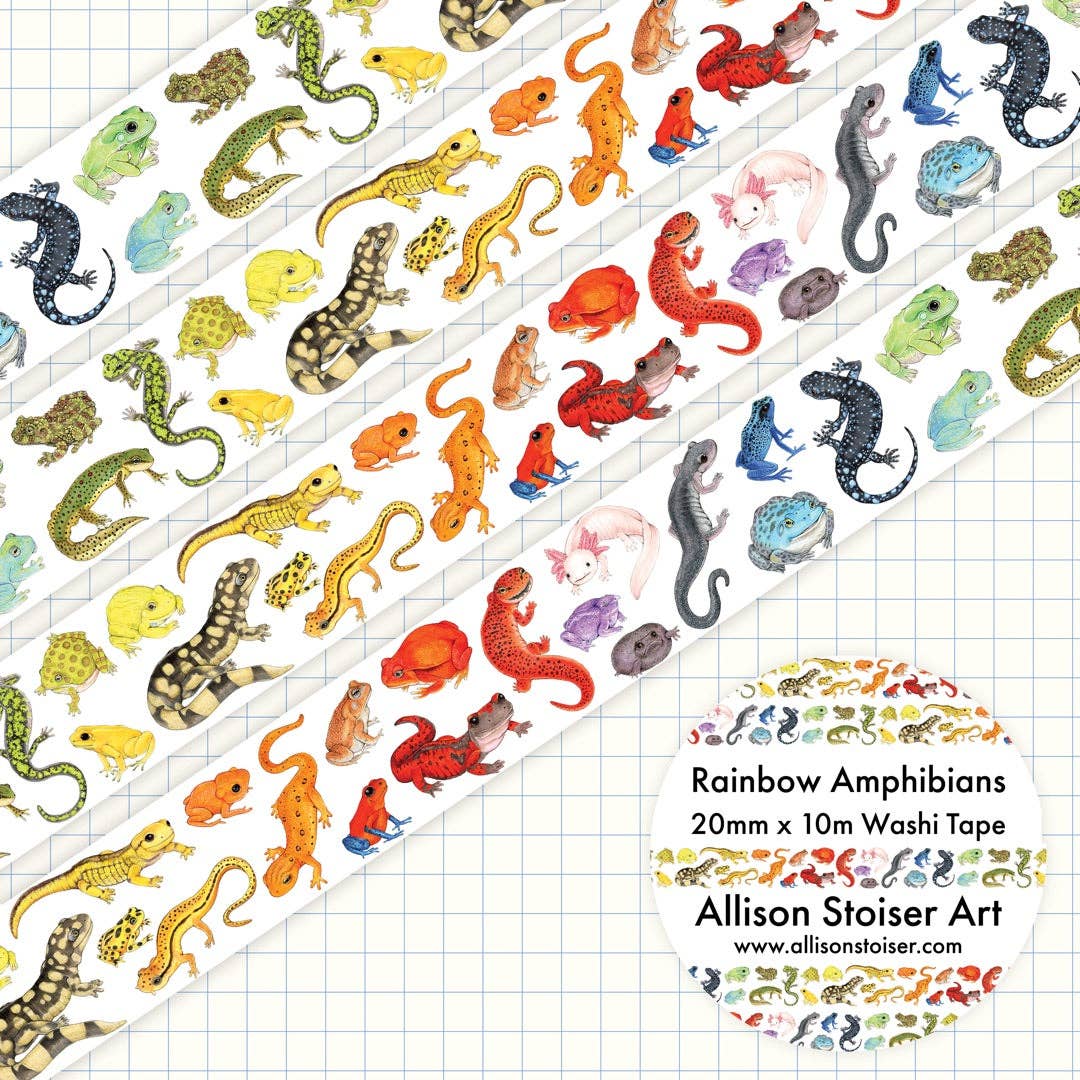 Rainbow Amphibians Pride Washi Tape