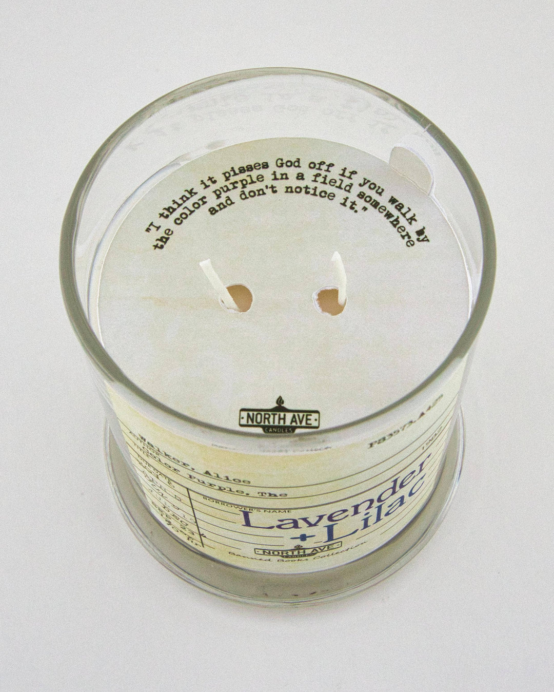 Banned Book Candle / The Color Purple