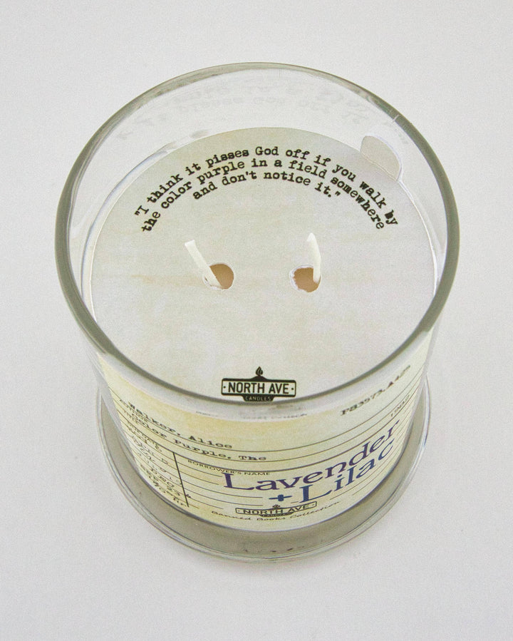 Banned Book Candle / The Color Purple